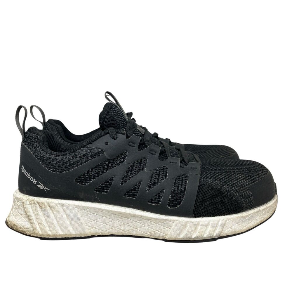 Reebok Sneakers Mens 8 Wide Black Floatride Energy Safety Composite Toe RB4311